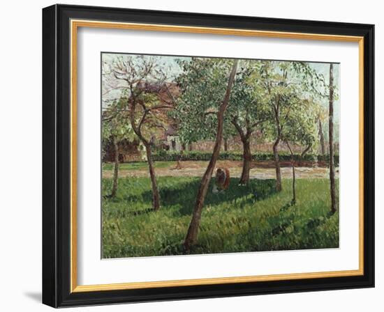 The Enclosure at Eragny, Un Clos a Eragny, 1895-Eugène Boudin-Framed Giclee Print