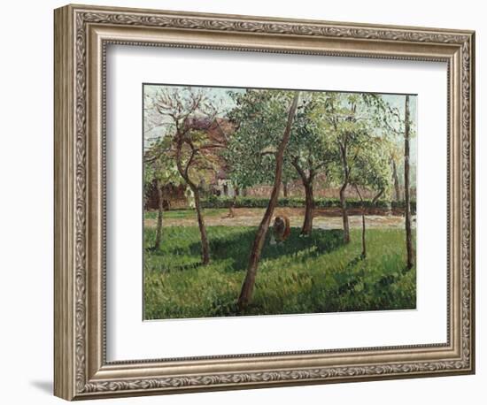 The Enclosure at Eragny, Un Clos a Eragny, 1895-Eugène Boudin-Framed Giclee Print