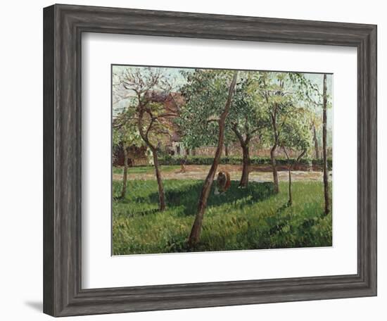 The Enclosure at Eragny, Un Clos a Eragny, 1895-Eugène Boudin-Framed Giclee Print