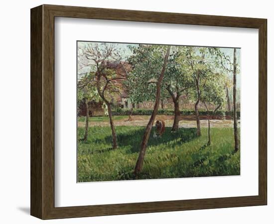 The Enclosure at Eragny, Un Clos a Eragny, 1895-Eugène Boudin-Framed Giclee Print