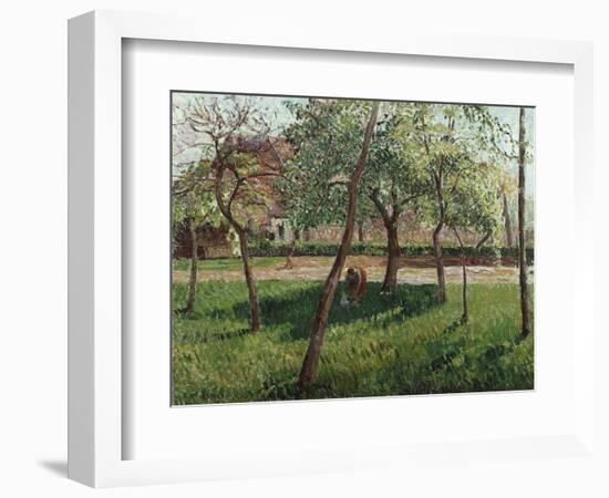 The Enclosure at Eragny, Un Clos a Eragny, 1895-Eugène Boudin-Framed Giclee Print