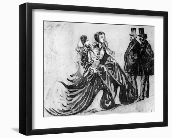 The Encounter-Constantin Guys-Framed Giclee Print