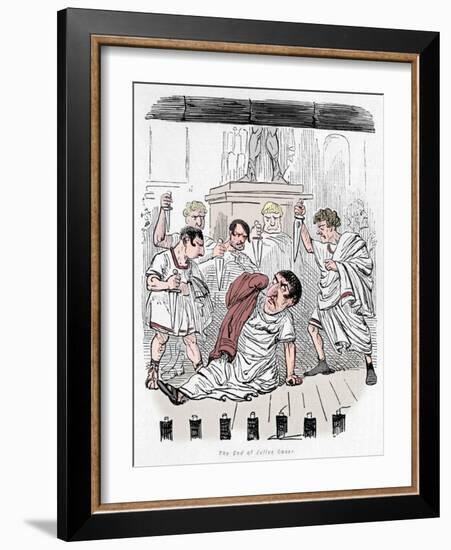 'The End of Julius Caesar', 1852-John Leech-Framed Giclee Print