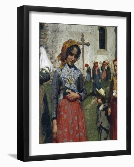 The End of Mass (Zoldo Alto), Ca 1897-Andrea Tavernier-Framed Giclee Print