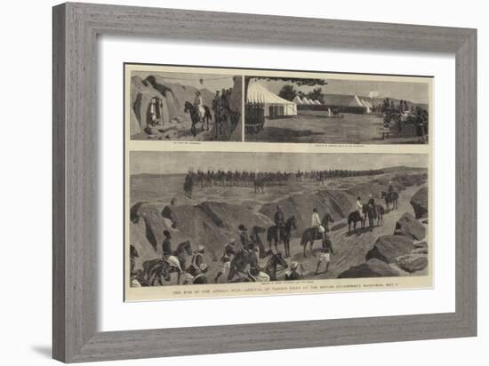 The End of the Afghan War, Arrival of Yakoob Khan at the British Encampment, Gandamak, 8 May-John Charles Dollman-Framed Giclee Print