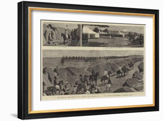 The End of the Afghan War, Arrival of Yakoob Khan at the British Encampment, Gandamak, 8 May-John Charles Dollman-Framed Giclee Print