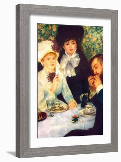 The End of the Breakfast-Pierre-Auguste Renoir-Framed Art Print