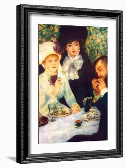 The End of the Breakfast-Pierre-Auguste Renoir-Framed Art Print