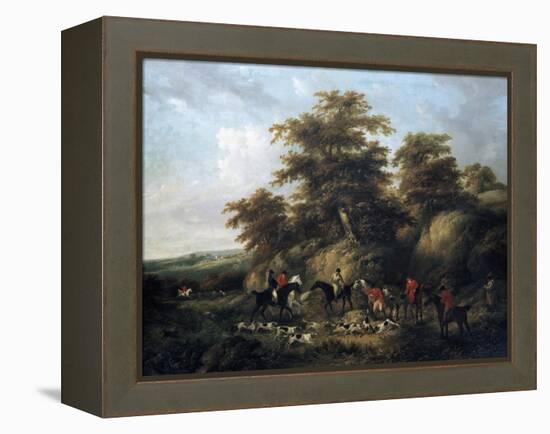 The End of the Hunt-George Morland-Framed Premier Image Canvas