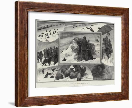 The End of the Season, Grouse-Driving in the Snow-John Charlton-Framed Giclee Print