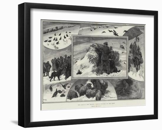 The End of the Season, Grouse-Driving in the Snow-John Charlton-Framed Giclee Print