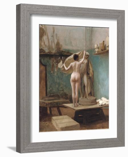 The End of the Sitting, C.1896-Jean Leon Gerome-Framed Giclee Print