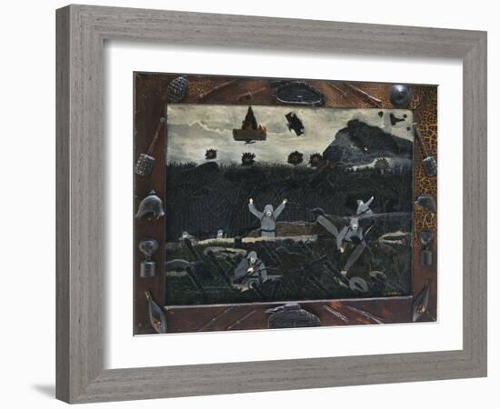 The End of the War: Starting Home, 1930-33 (Oil on Canvas)-Horace Pippin-Framed Giclee Print