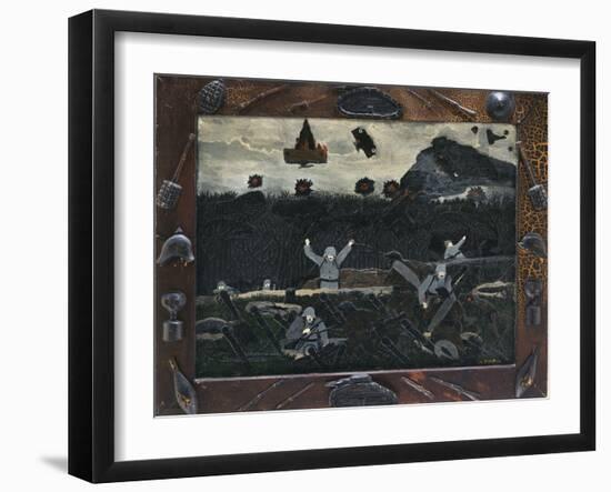 The End of the War: Starting Home, 1930-33 (Oil on Canvas)-Horace Pippin-Framed Giclee Print