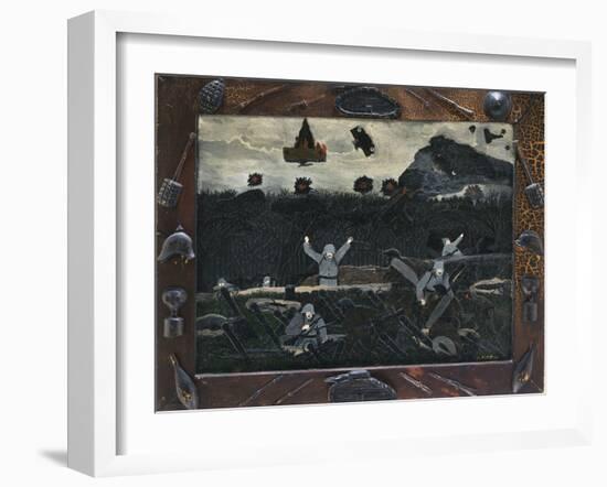 The End of the War: Starting Home, 1930-33 (Oil on Canvas)-Horace Pippin-Framed Giclee Print