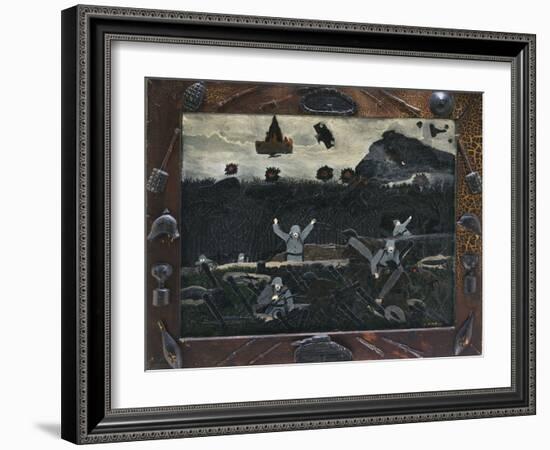 The End of the War: Starting Home, 1930-33 (Oil on Canvas)-Horace Pippin-Framed Giclee Print