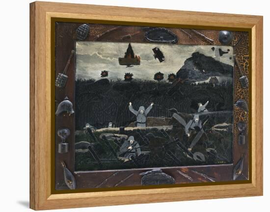 The End of the War: Starting Home, 1930-33 (Oil on Canvas)-Horace Pippin-Framed Premier Image Canvas