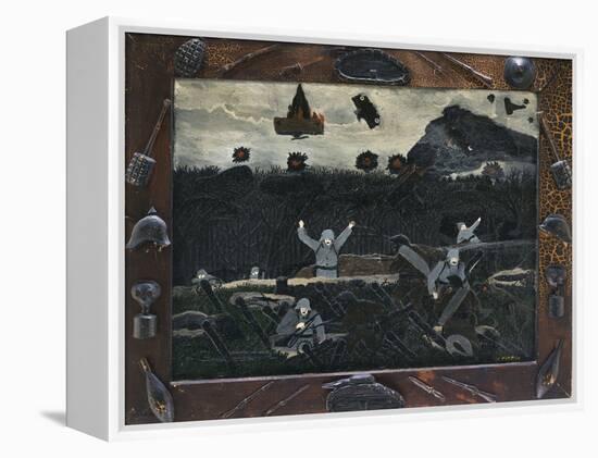 The End of the War: Starting Home, 1930-33 (Oil on Canvas)-Horace Pippin-Framed Premier Image Canvas