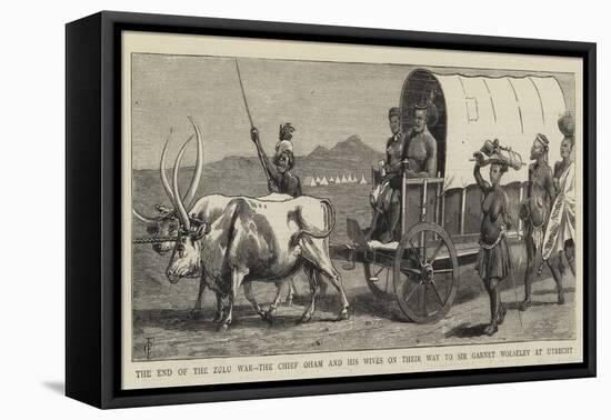 The End of the Zulu War-Charles Edwin Fripp-Framed Premier Image Canvas