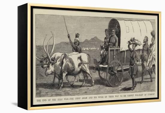 The End of the Zulu War-Charles Edwin Fripp-Framed Premier Image Canvas