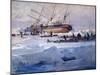 The Endurance Crushed in the Ice of the Weddell Sea, October 1915-George Marston-Mounted Premium Giclee Print