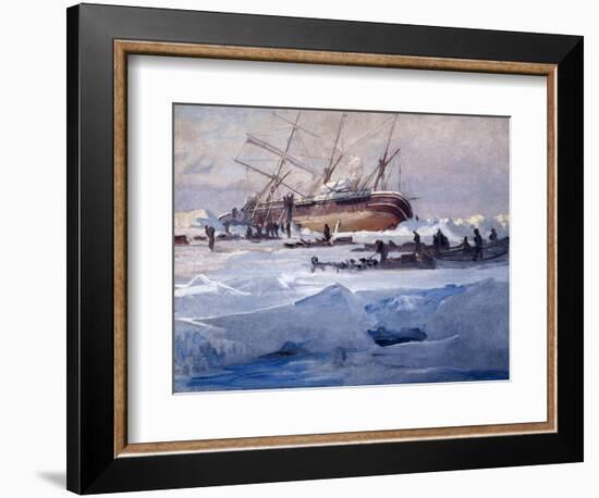 The Endurance Crushed in the Ice of the Weddell Sea, October 1915-George Marston-Framed Giclee Print