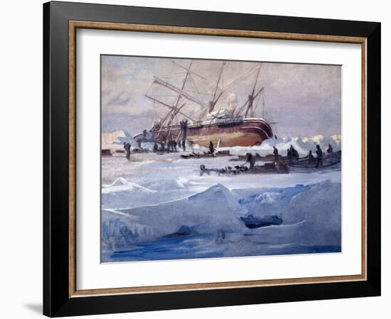 The Endurance Crushed in the Ice of the Weddell Sea, October 1915-George Marston-Framed Giclee Print