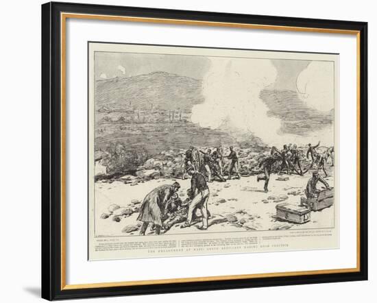 The Engagement at Mati, Greek Artillery Making Good Practice-Joseph Nash-Framed Giclee Print