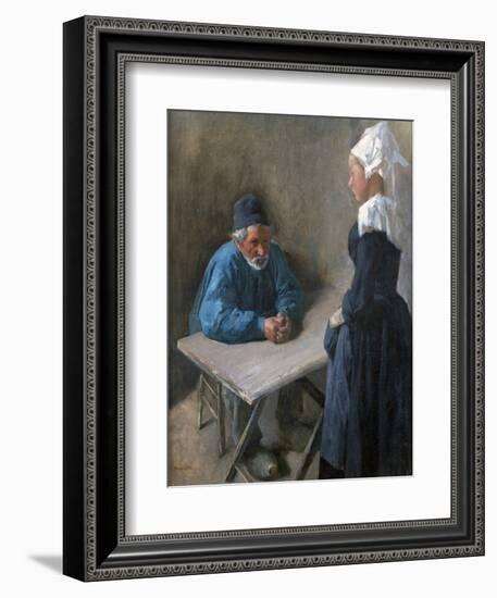 The Engagement of the Maidservant, C1864-1900-Mihaly Munkacsy-Framed Giclee Print