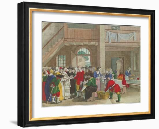 The Engagement Party-Jacques Stella-Framed Giclee Print