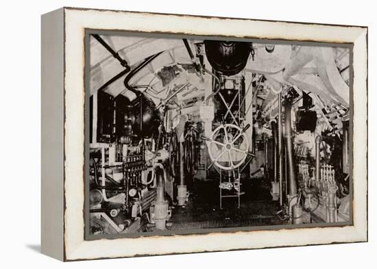 The Engine Room of a Holland Submarine, C1916-null-Framed Premier Image Canvas