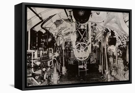 The Engine Room of a Holland Submarine, C1916-null-Framed Premier Image Canvas