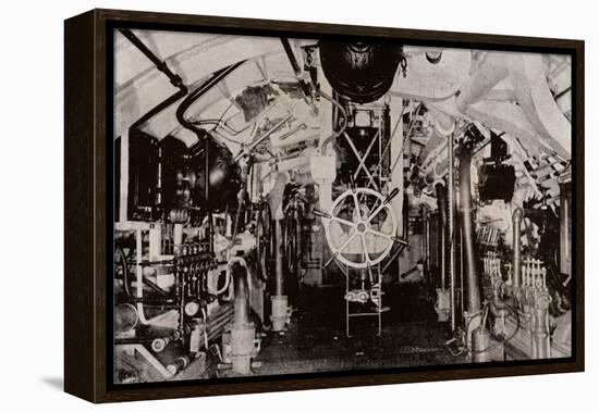 The Engine Room of a Holland Submarine, C1916-null-Framed Premier Image Canvas