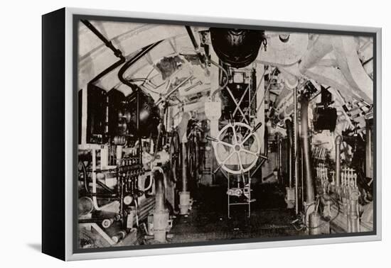 The Engine Room of a Holland Submarine, C1916-null-Framed Premier Image Canvas