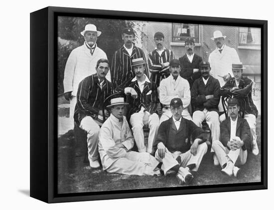 The England Test Cricket XI at Lord's, London, 1899-Hawkins & Co-Framed Premier Image Canvas