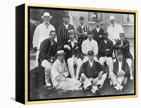 The England Test Cricket XI at Lord's, London, 1899-Hawkins & Co-Framed Premier Image Canvas