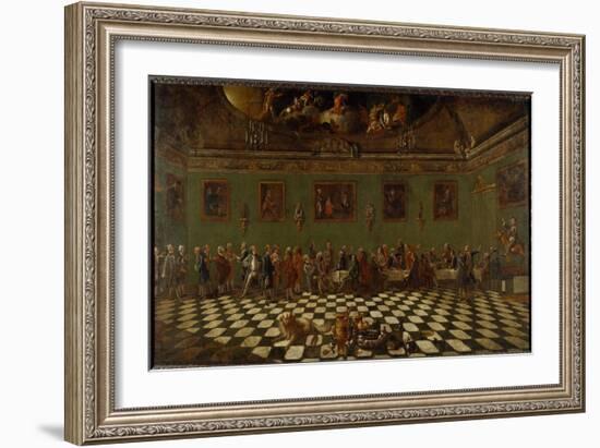 The English Club House at Florence-Thomas Patch and Pompeo Girolamo Batoni-Framed Giclee Print