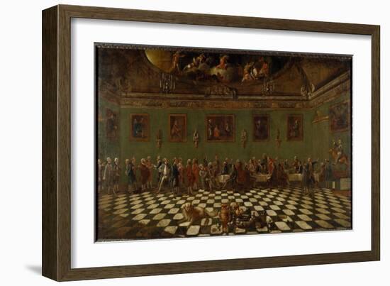 The English Club House at Florence-Thomas Patch and Pompeo Girolamo Batoni-Framed Giclee Print