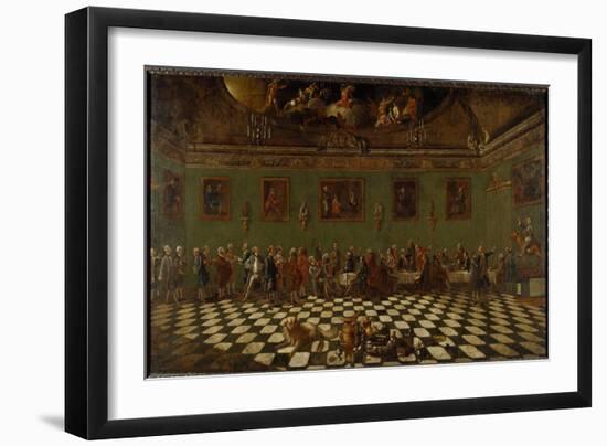 The English Club House at Florence-Thomas Patch and Pompeo Girolamo Batoni-Framed Giclee Print