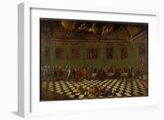 The English Club House at Florence-Thomas Patch and Pompeo Girolamo Batoni-Framed Giclee Print