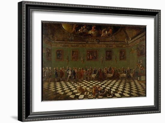 The English Club House at Florence-Thomas Patch and Pompeo Girolamo Batoni-Framed Giclee Print