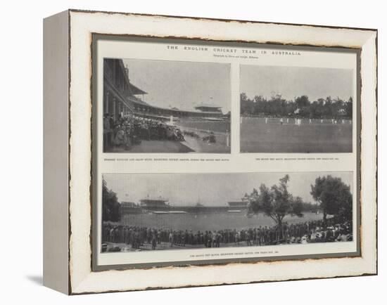 The English Cricket Team in Australia-null-Framed Premier Image Canvas