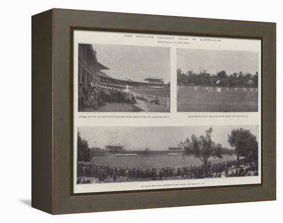 The English Cricket Team in Australia-null-Framed Premier Image Canvas