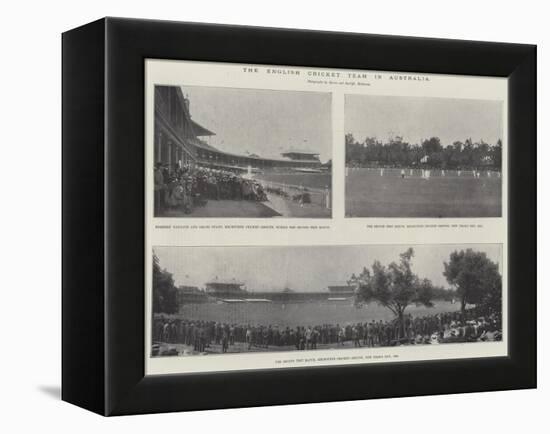 The English Cricket Team in Australia-null-Framed Premier Image Canvas