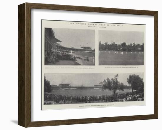 The English Cricket Team in Australia-null-Framed Giclee Print