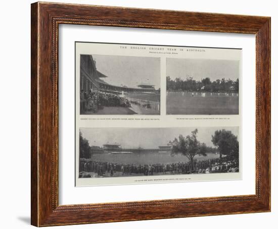 The English Cricket Team in Australia-null-Framed Giclee Print