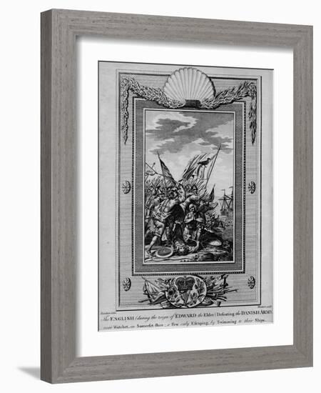 The English (during the reign of Edward the Elder) Defeating the Danish Army near Watchet-William Thornton-Framed Giclee Print