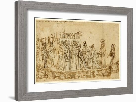 The English Prince Conan Taking Leave of His Father-Vittore Carpaccio-Framed Giclee Print