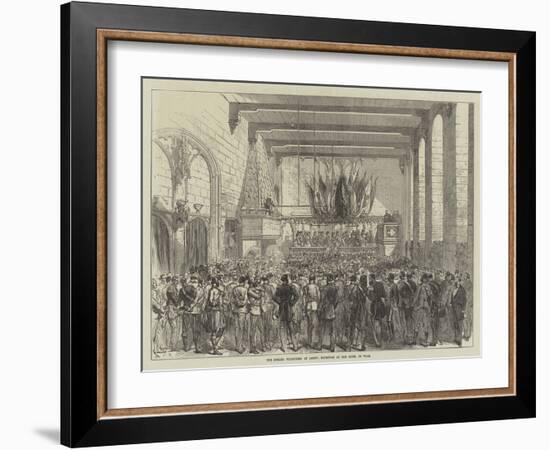 The English Volunteers at Ghent, Reception at the Hotel De Ville-Charles Robinson-Framed Giclee Print