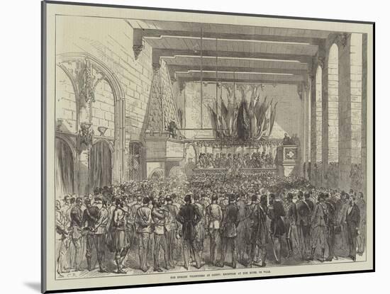 The English Volunteers at Ghent, Reception at the Hotel De Ville-Charles Robinson-Mounted Giclee Print